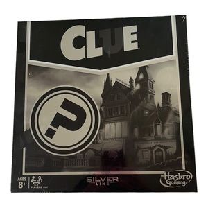 Hasbro Gaming Silver Line Clue Board Game Ages 8+ 2-6 players NIB